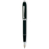 Ручка перьевая Cross TOWNSEND-BLACK LACQUER RHODIUM PLATED