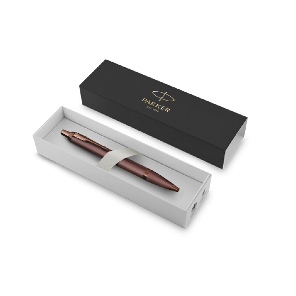 Ручка шариковая Parker "IM Professionals Monochrome Burgundy" коричневая, 1мм