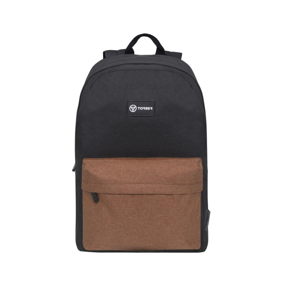 Рюкзак TORBER GRAFFI T8965-BLK-BRW