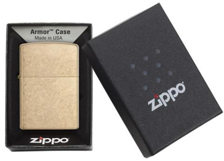 Зажигалка ZIPPO Armor™с покрытием Tumbled Brass 28496