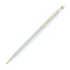 Ручка шариковая Cross Century Classic Medalist Chrome/23Ct Gold Plated