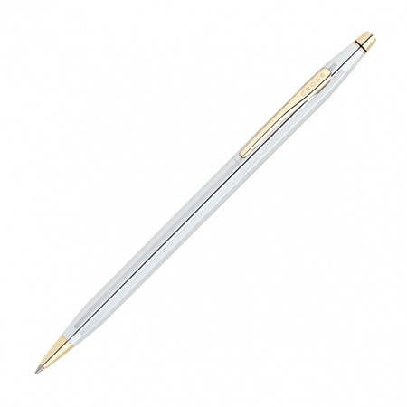 Ручка шариковая Cross Century Classic Medalist Chrome/23Ct Gold Plated