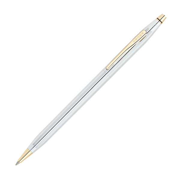 Ручка шариковая Cross Century Classic Medalist Chrome/23Ct Gold Plated