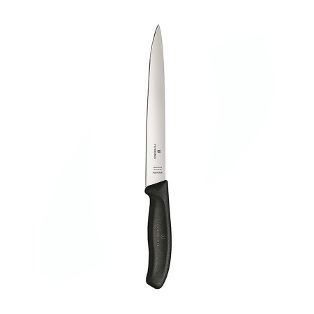 Нож Victorinox филейный, лезвие 20 см гибкое, черный, в картонном блистере