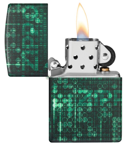 Зажигалка ZIPPO Pattern с покрытием Glow In The Dark Green 48408