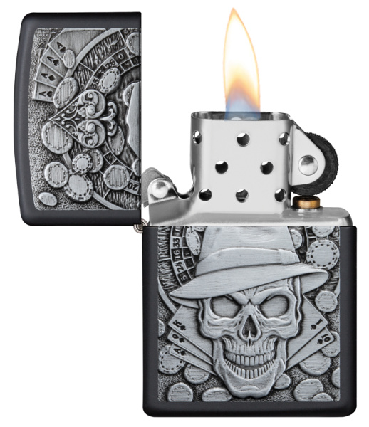 Зажигалка ZIPPO Classic с покрытием Black Matte 49183