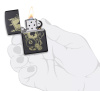 Зажигалка ZIPPO Gambling Design с покрытием Black Matte 49257