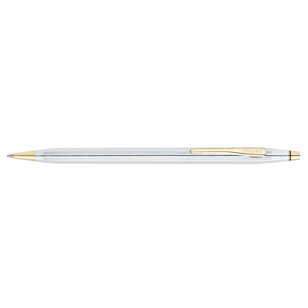 Ручка шариковая Cross Century Classic Medalist Chrome/23Ct Gold Plated