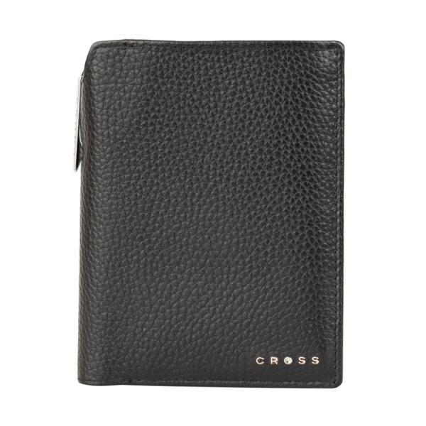 Бумажник для документов Cross Hudson Black, с ручкой Cross, черный
