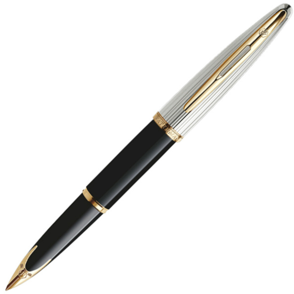 Ручка перьевая Waterman CARENE BLACK SILVER GT