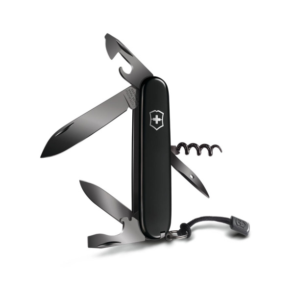 НОЖ VICTORINOX SPARTAN PS, ЧЁРНЫЙ, со шнурком в комплекте