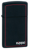 Зажигалка ZIPPO Slim® с покрытием Black Matte 1618ZB