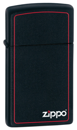 Зажигалка ZIPPO Slim® с покрытием Black Matte 1618ZB