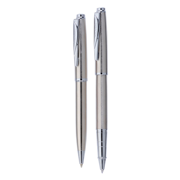 Набор подарочный Pierre Cardin Pen&Pen - Steel, ручка шариковая + ручка роллер