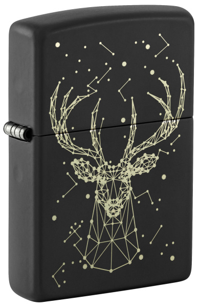 Зажигалка ZIPPO Deer с покрытием Black Matte 48385
