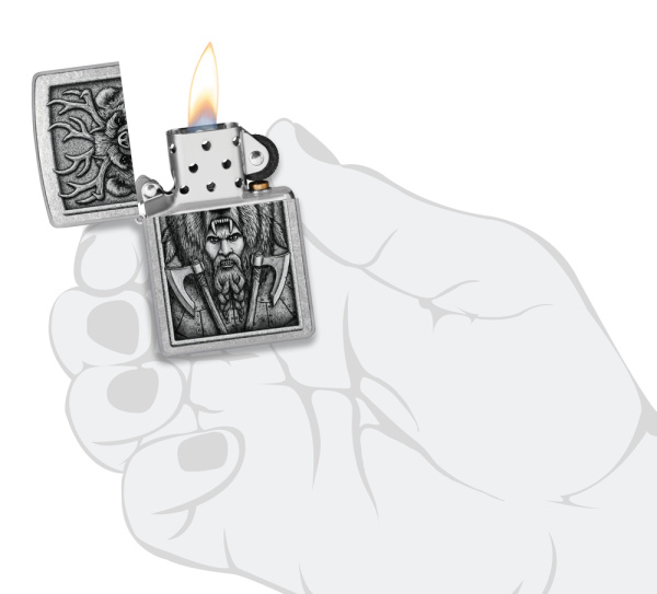 Зажигалка ZIPPO Barbarian Design с покрытием Street Chrome 48731