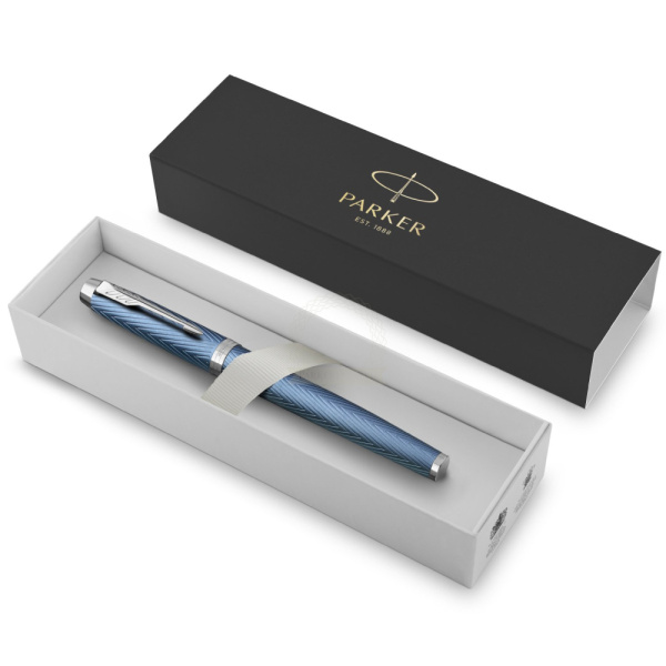 Перьевая ручка Parker IM Premium F318 Blue Grey CT, F
