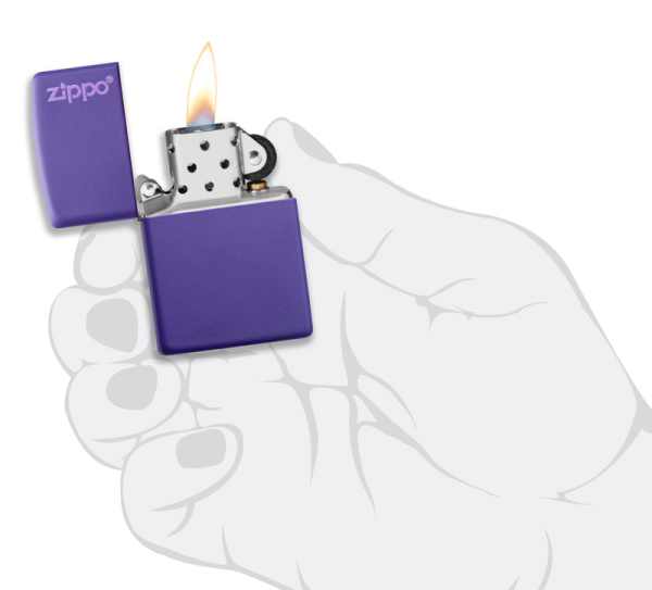 Зажигалка ZIPPO Classic с покрытием Purple Matte 237ZL