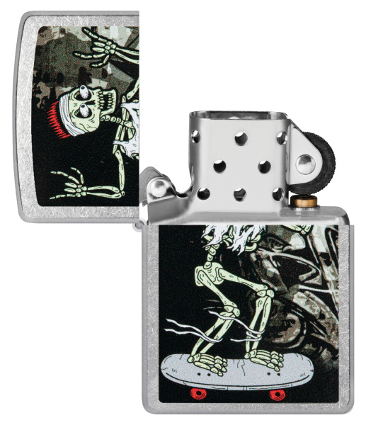 Зажигалка ZIPPO Skateboard Design с покрытием Street Chrome 48911