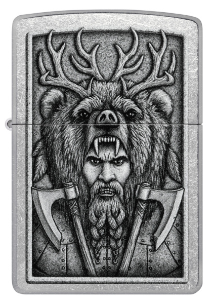 Зажигалка ZIPPO Barbarian Design с покрытием Street Chrome 48731