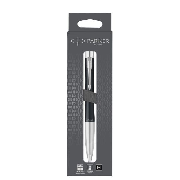 Ручка шариковая Parker Urban Muted Black CT черная