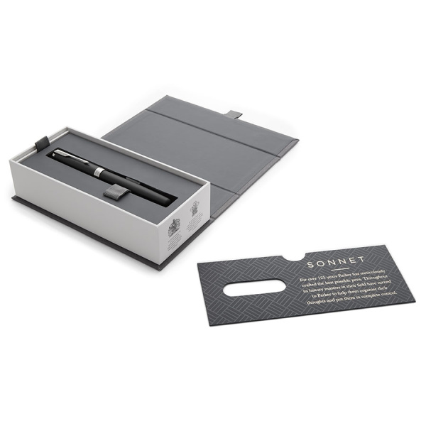 Ручка перьевая Parker Sonnet Matt Black CT