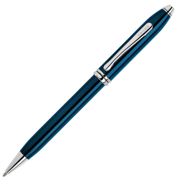 Ручка шариковая Cross TOWNSEND-QUARTZ BLUE LACQUER