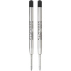 Стержень для шариковой ручки Parker QuinkFlow Z08: M, черный, 2шт