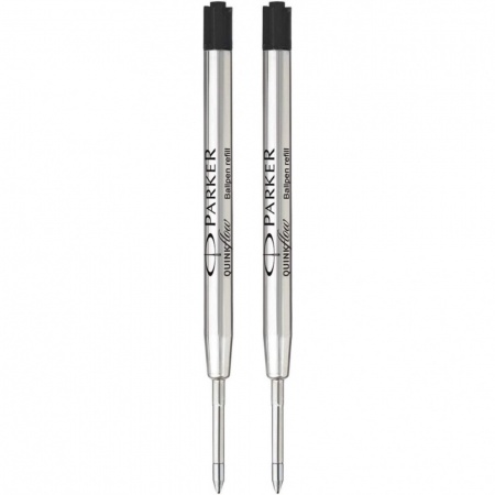 Стержень для шариковой ручки Parker QuinkFlow Z08: M, черный, 2шт