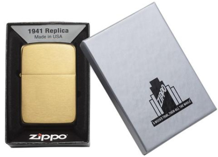 Зажигалка ZIPPO 1941 Replica™ с покрытием Brushed Brass 1941B