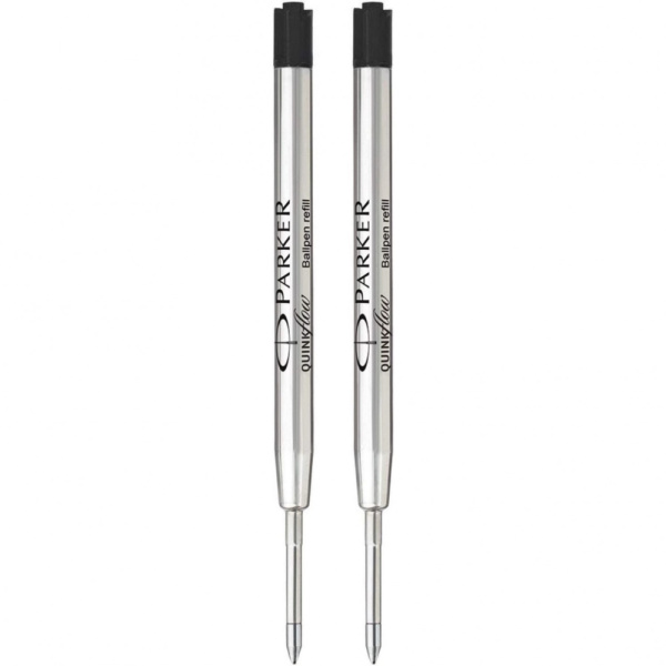Стержень для шариковой ручки Parker QuinkFlow Z08: M, черный, 2шт