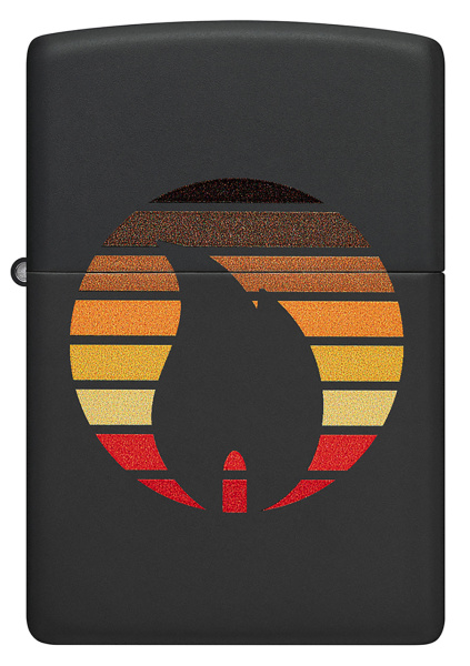 Зажигалка ZIPPO Colorblock с покрытием Black Matte 46168
