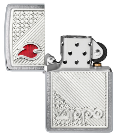Зажигалка ZIPPO Classic с покрытием Brushed Chrome 48126