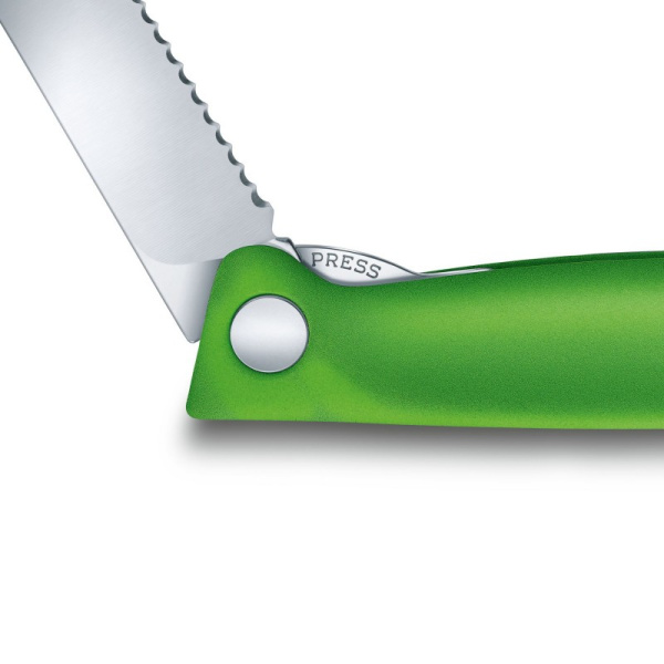Нож складной для овощей Swiss Classic 11 см VICTORINOX Салатовый