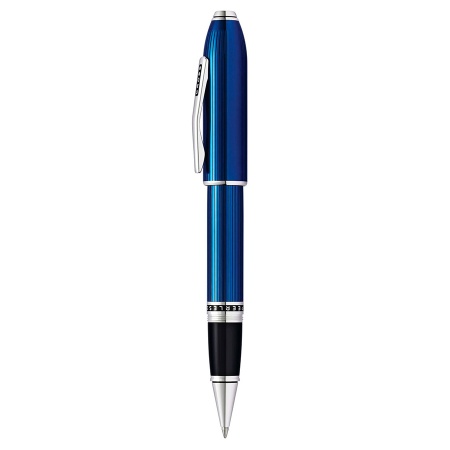 Ручка-роллер Cross Selectip Peerless - Translucent Quartz Blue Engraved Lacquer