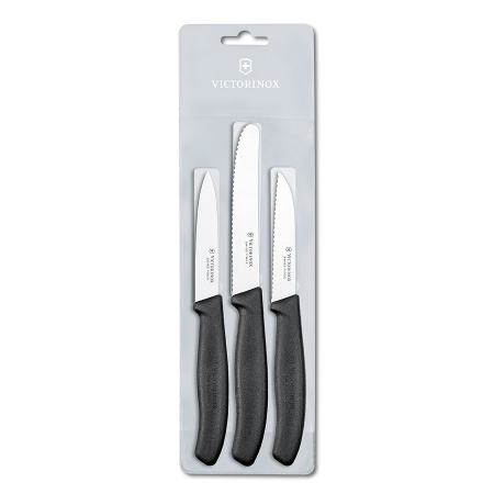 Набор Victorinox кухонный, 3 предмета, черный