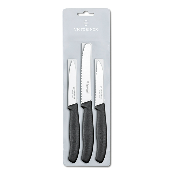 Набор Victorinox кухонный, 3 предмета, черный