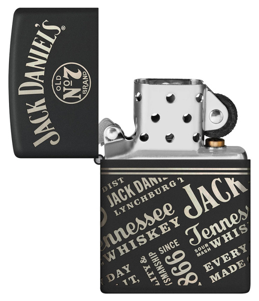 Зажигалка ZIPPO Jack Daniel's с покрытием Black Matte 46279