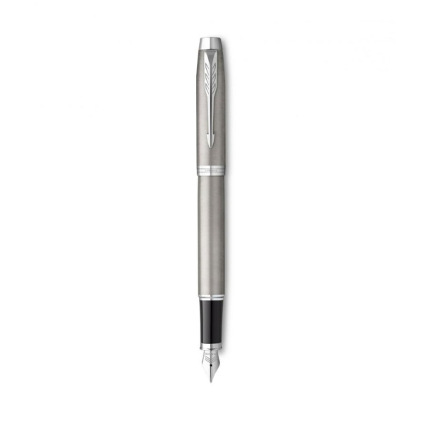 Ручка перьевая Parker IM Essential F319, Brushed Metal CT