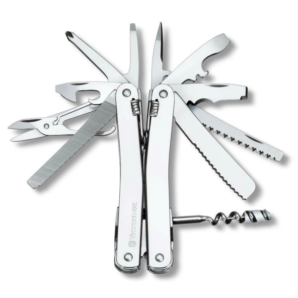 Мультитул VICTORINOX SwissTool Spirit XC Plus Ratchet в кожаном чехле