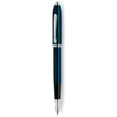 Ручка перьевая Cross TOWNSEND-QUARTZ BLUE LACQUER