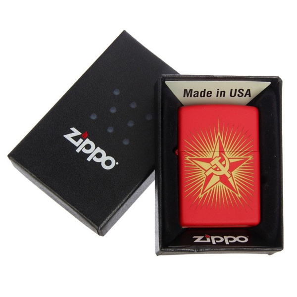 Зажигалка Zippo Серп и Молот на Звезде
