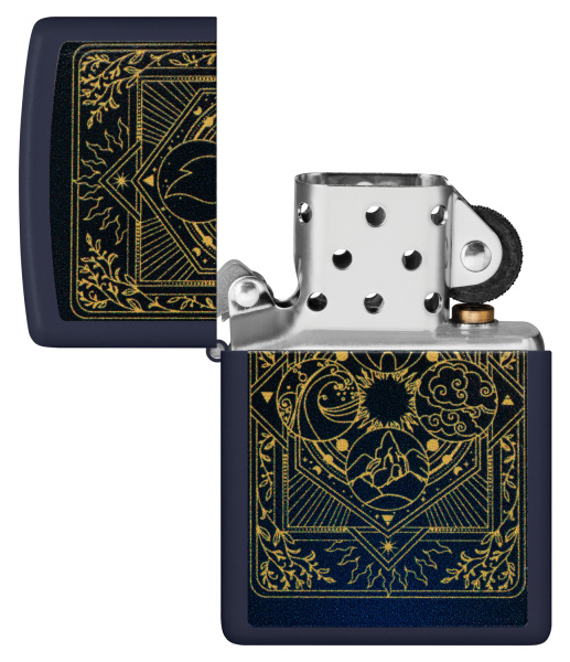 Зажигалка ZIPPO Elements Design с покрытием Navy Matte 48958