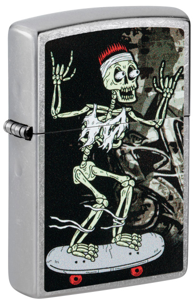Зажигалка ZIPPO Skateboard Design с покрытием Street Chrome 48911