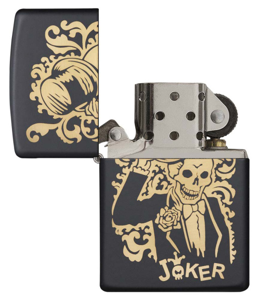 Зажигалка ZIPPO Skull Design с покрытием Black Matte 29632