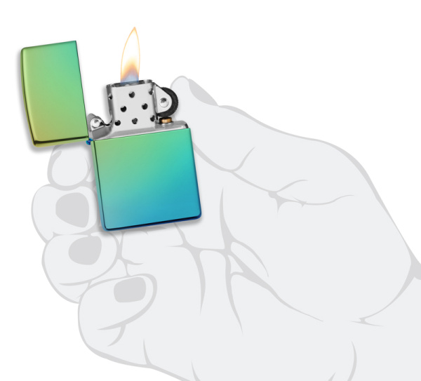 Зажигалка ZIPPO Classic с покрытием High Polish Teal 49191