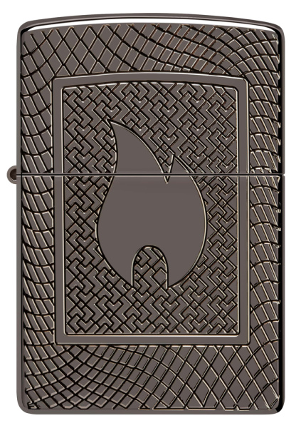 Зажигалка ZIPPO Armor® с покрытием Black Ice® 48569