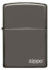 Зажигалка ZIPPO Logo с покрытием Black Ice® 150ZL