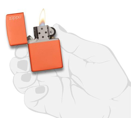 Зажигалка ZIPPO Classic с покрытием Orange Matte 231ZL