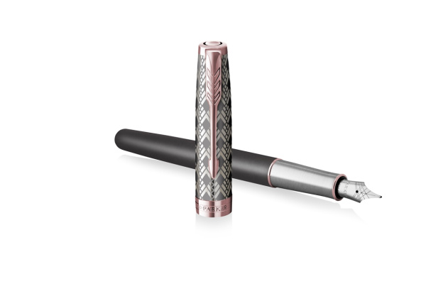 Ручка перьевая Parker "Sonnet Metal & Grey Lacquer GT"